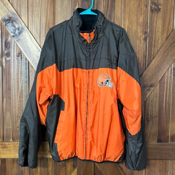 NFL Cleveland Browns Reversible Starter Jacket Coat XL - Picture 1 of 10